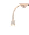 CAICOS * APLIQUE BLANCO 1L E27+ LECTOR LED 3W 3000K + TYPE-C CHARGER