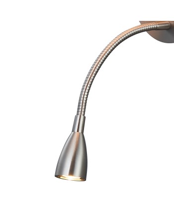 CAICOS * APLIQUE NICKEL SATIN 1L E27+ LECTOR LED 3W 3000K + TYPE-C CHARGER