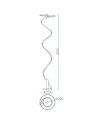 ***OFER/DES***  HELIX * PIE SALON LED 42W - 4000K - BLANCO/CROMO