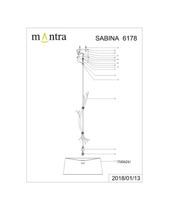 SABINA * COLGANTE GRANDE 1L