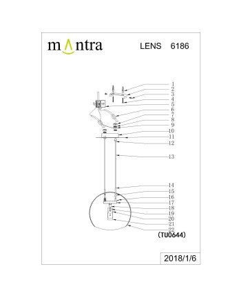  ***OFER/DES*** LENS * LÁMPARA 1L MEDIANA