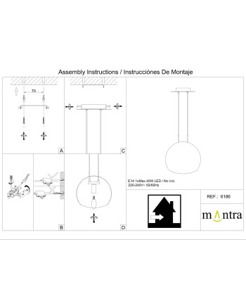  ***OFER/DES*** LENS * LÁMPARA 1L MEDIANA