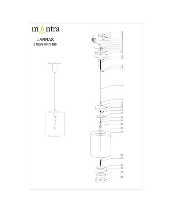 JARRAS * LÁMPARA 1L MEDIANA - COBRE