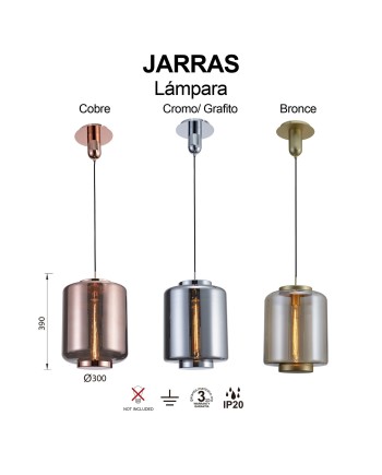 JARRAS * LÁMPARA 1L MEDIANA - COBRE