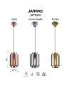 JARRAS * LÁMPARA 1L - PEQUEÑO - COÑAC