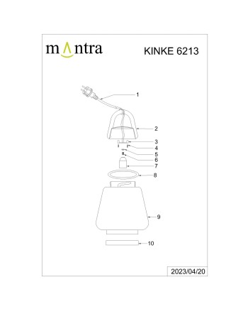 ***OFER/DES*** KINKE * SOBREMESA 1L FAROL