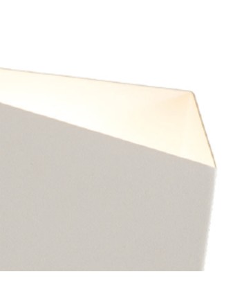 ASIMETRIC * APLIQUE 1L  GX53 Blanco Metal