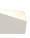 ASIMETRIC * APLIQUE 1L  GX53 Blanco Metal