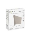 ASIMETRIC * APLIQUE 1L  GX53 Blanco Metal
