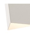 ASIMETRIC * APLIQUE 1L  GX53 Blanco Metal