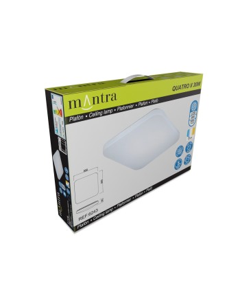 QUATRO II * PLAFÓN LED 30 CM PEQUEÑO 5000K