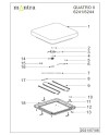 QUATRO II * PLAFÓN LED 43 CM MEDIANO 5000K