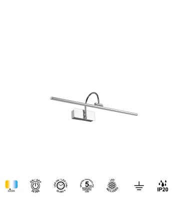 PARACURU * APLIQUE LED 12W - 3000K  CROMO