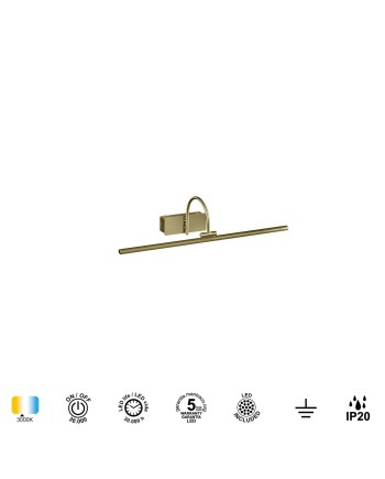 PARACURU * APLIQUE LED 8W - 3000K  CUERO