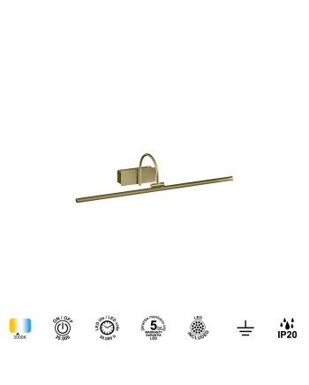 PARACURU * APLIQUE LED 12W - 3000K CUERO