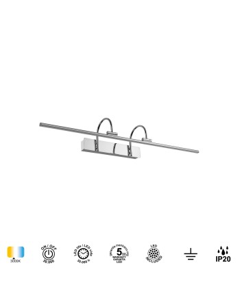PARACURU * APLIQUE LED 18W - 3000K  CROMO