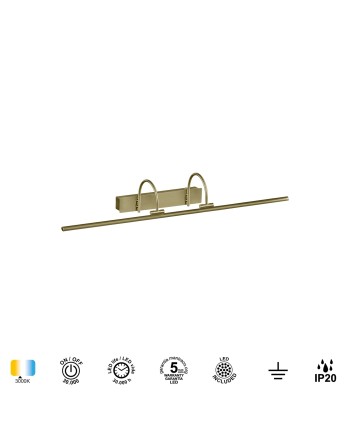 PARACURU * APLIQUE LED 18W - 3000K  CUERO
