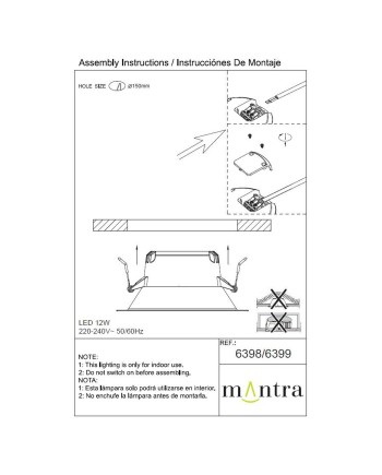 ***OFER/DES*** MEDANO * DOWNLIGHT LED REDONDO - COMFORT  12W - 3000K