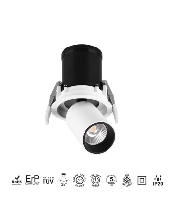 GARDA * EMPOTRABLE LED COB (Basculante) 7W - 3000K