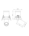 GARDA * EMPOTRABLE LED COB (Basculante) 7W - 4000K