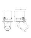 GARDA * EMPOTRABLE LED COB (Basculante) 12W - 4000K