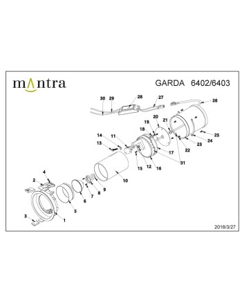 GARDA * EMPOTRABLE LED COB (Basculante) 12W - 4000K