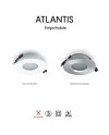 ATLANTIS GU10  IP54 * EMPOTRABLE REDONDO Aluminio