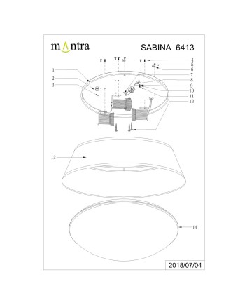 SABINA * PLAFÓN MEDIANO 3L