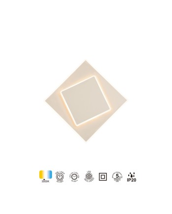 DAKLA * APLIQUE CUADRADO LED 12W BLANCO