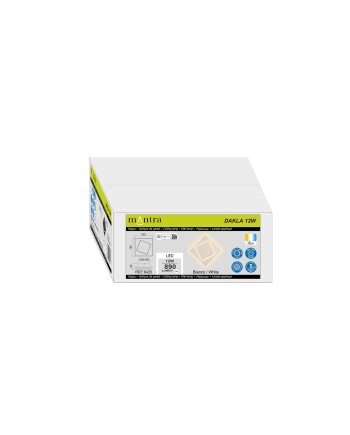DAKLA * APLIQUE CUADRADO LED 12W BLANCO