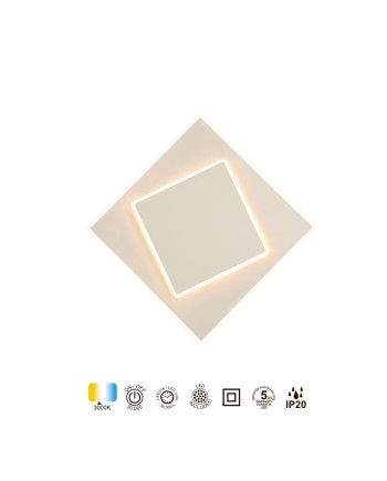 DAKLA * APLIQUE CUADRADO LED 18W BLANCO