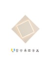 DAKLA * APLIQUE CUADRADO LED 18W BLANCO