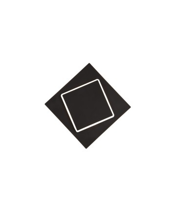 DAKLA * APLIQUE CUADRADO LED 12W NEGRO
