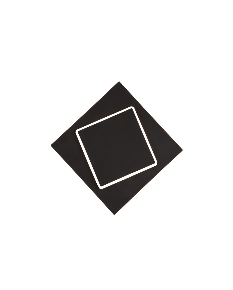 DAKLA * APLIQUE CUADRADO LED 18W NEGRO
