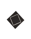 DAKLA * APLIQUE CUADRADO LED 18W NEGRO