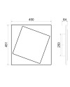 DAKLA * APLIQUE CUADRADO LED 30W BLANCO