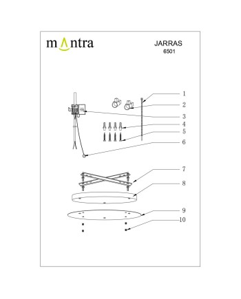 JARRAS * KIT LÁMPARA LÁMPARA 3L (SOLO BASE)