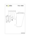 TEJA * APLIQUE EXTERIOR 1L*E27 BLANCO