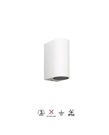 KANDANCHU * APLIQUE EXTERIOR 2L*GU10 BLANCO