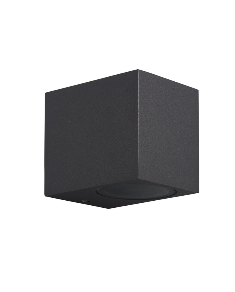 KANDANCHU * APLIQUE EXTERIOR CUAD. 1L*GU10 GRIS OSCURO