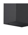 KANDANCHU * APLIQUE EXTERIOR CUAD. 1L*GU10 GRIS OSCURO