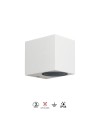 KANDANCHU * APLIQUE EXTERIOR CUAD. 1L*GU10 BLANCO