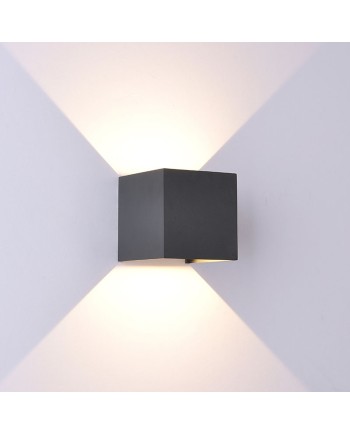DAVOS * APLIQUE EXTERIOR LED* 2*6W 3000K GRIS OSCURO