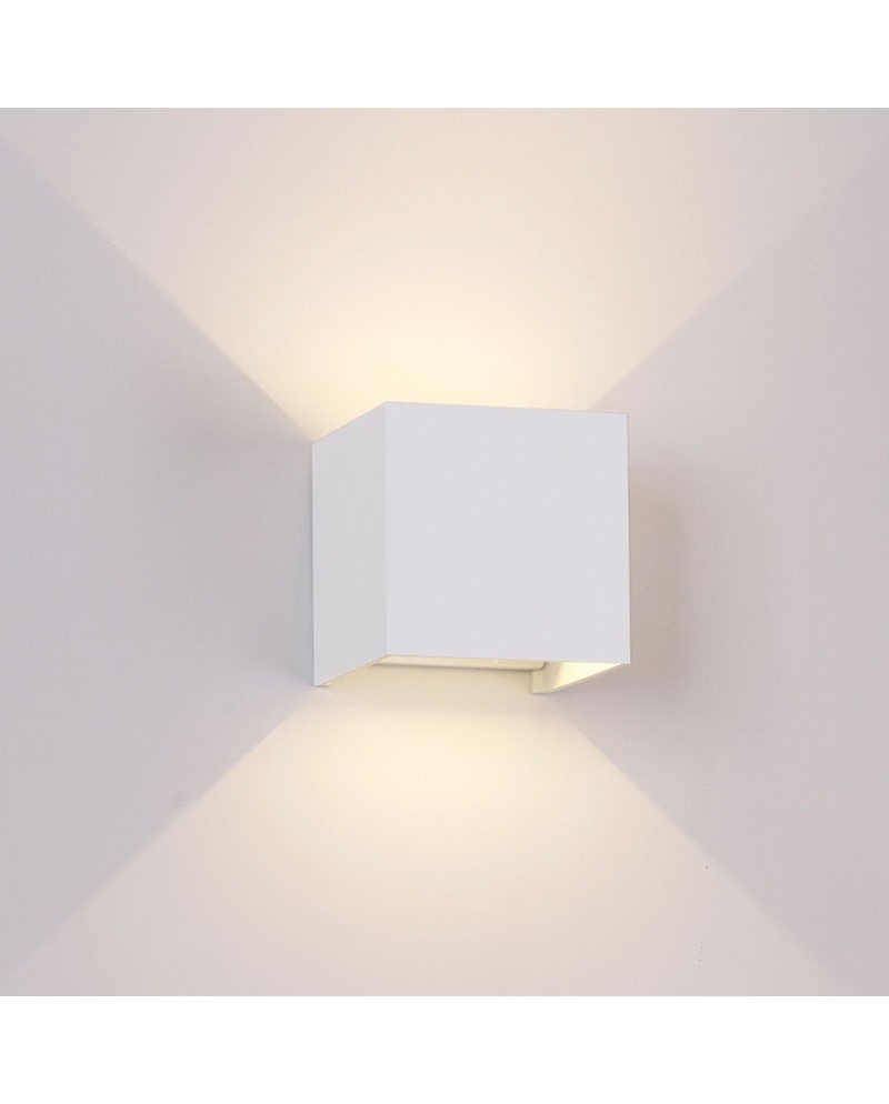 DAVOS * APLIQUE EXTERIOR LED* 2*6W 3000K  BLANCO
