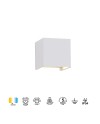 DAVOS * APLIQUE EXTERIOR LED* 2*6W 3000K  BLANCO