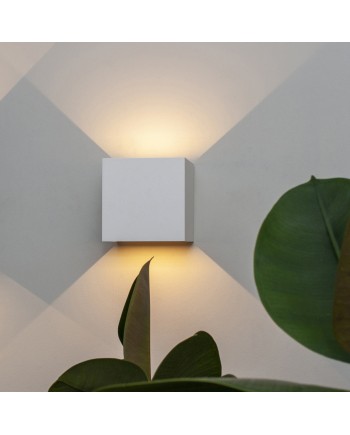 DAVOS * APLIQUE EXTERIOR LED* 2*6W 3000K  BLANCO