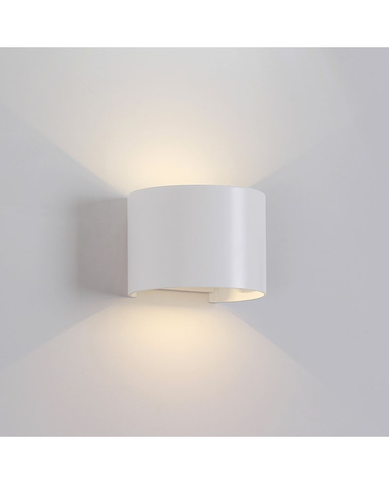 DAVOS * APLIQUE EXTERIOR RED. LED* 2*6W 3000K  BLANCO