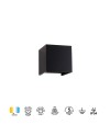 DAVOS * APLIQUE EXTERIOR LED* 2*6W 3000K NEGRO ARENADO