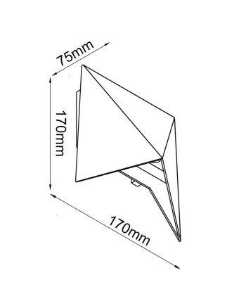 ***OFER/DES*** TRIAX * APLIQUE EXTERIOR LED 8W 3000K BLANCO