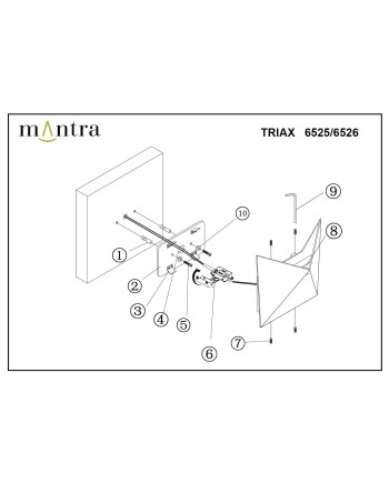 ***OFER/DES*** TRIAX * APLIQUE EXTERIOR LED 8W 3000K BLANCO